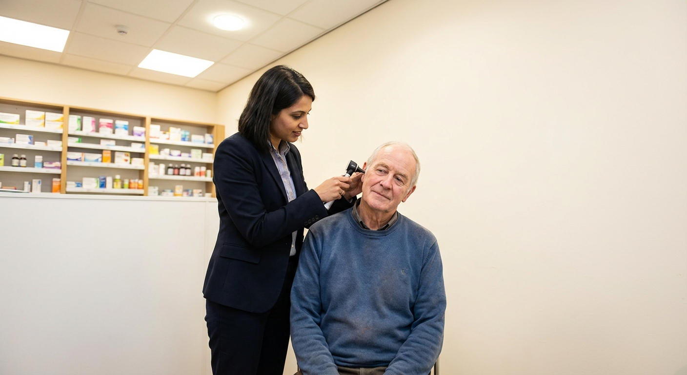 Ear wax removal initial appointment
