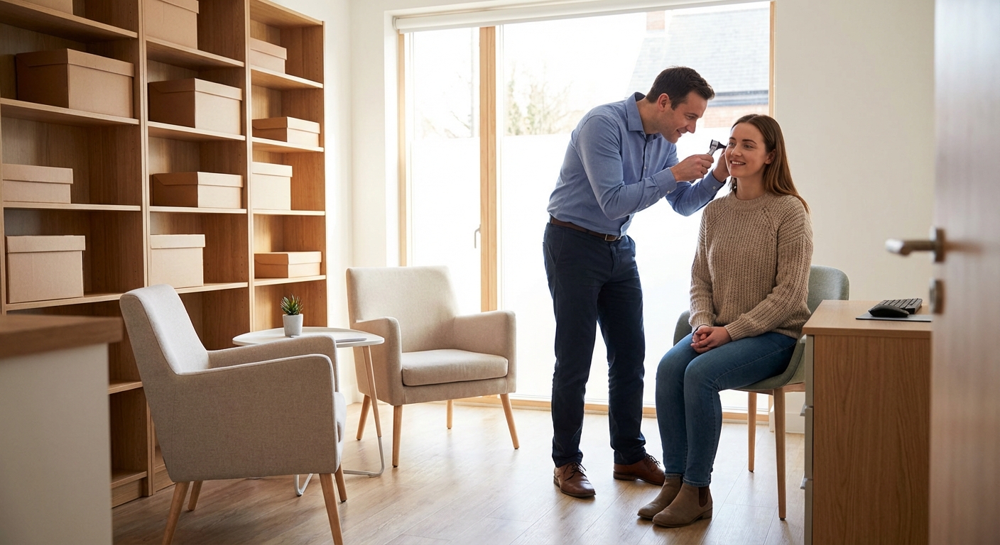 Ear wax removal initial appointment