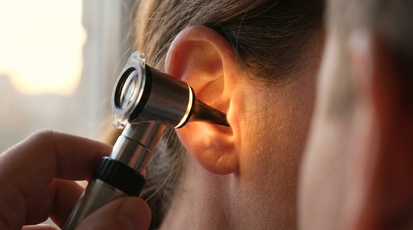 Ear examination for minor infection