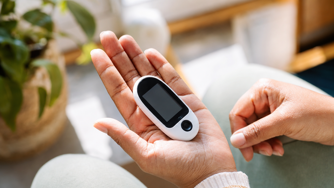 Blood glucose test at Nexus Pharmacy Nottingham