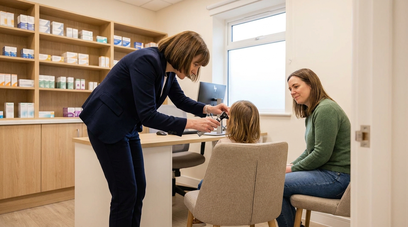 Earache (1-17 years) - Pharmacy first