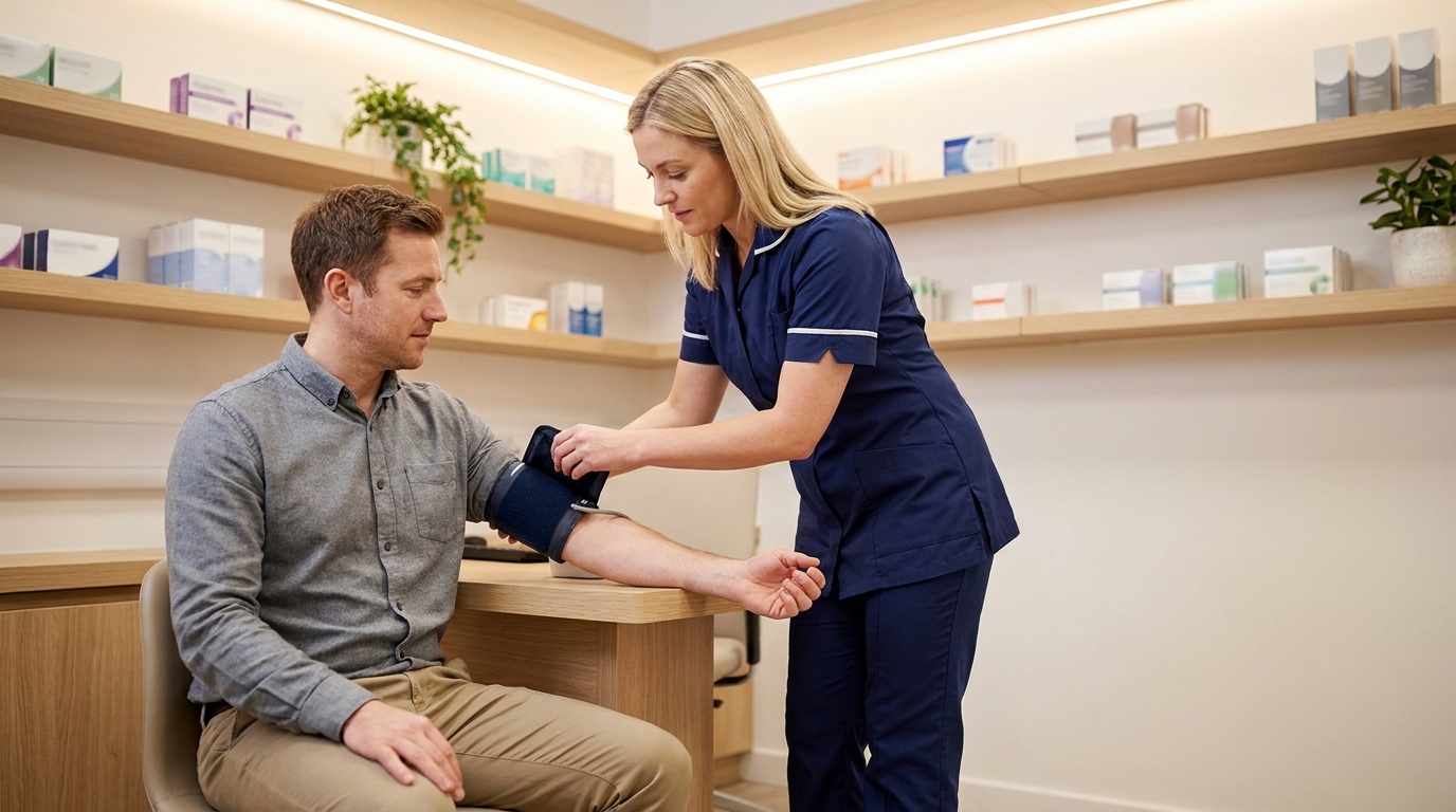 Blood pressure check (clinic check)